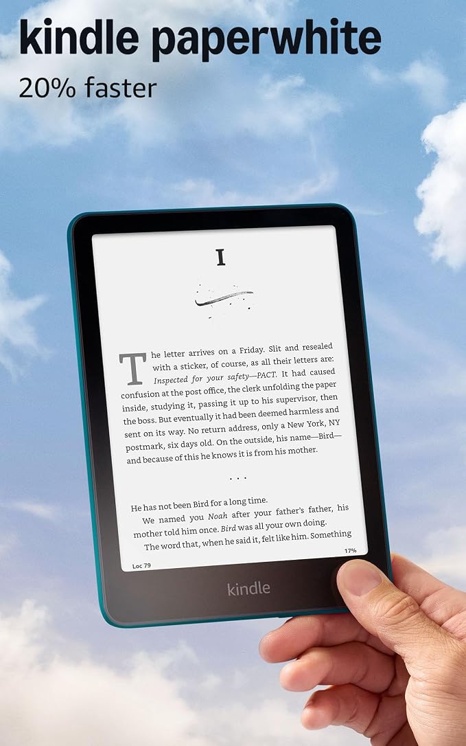 Kindle Paperwhite 2024 with 7-inch glare-free display